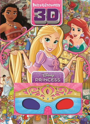 Disney Princess. Busca y Encuentra con Lentes 3D (Pasta Dura) | Disney