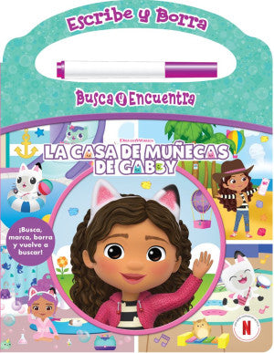 Escribe y borra. Busca y encuentra. La Casa de Muñecas de Gaby (Pasta Dura) | Dreamworks