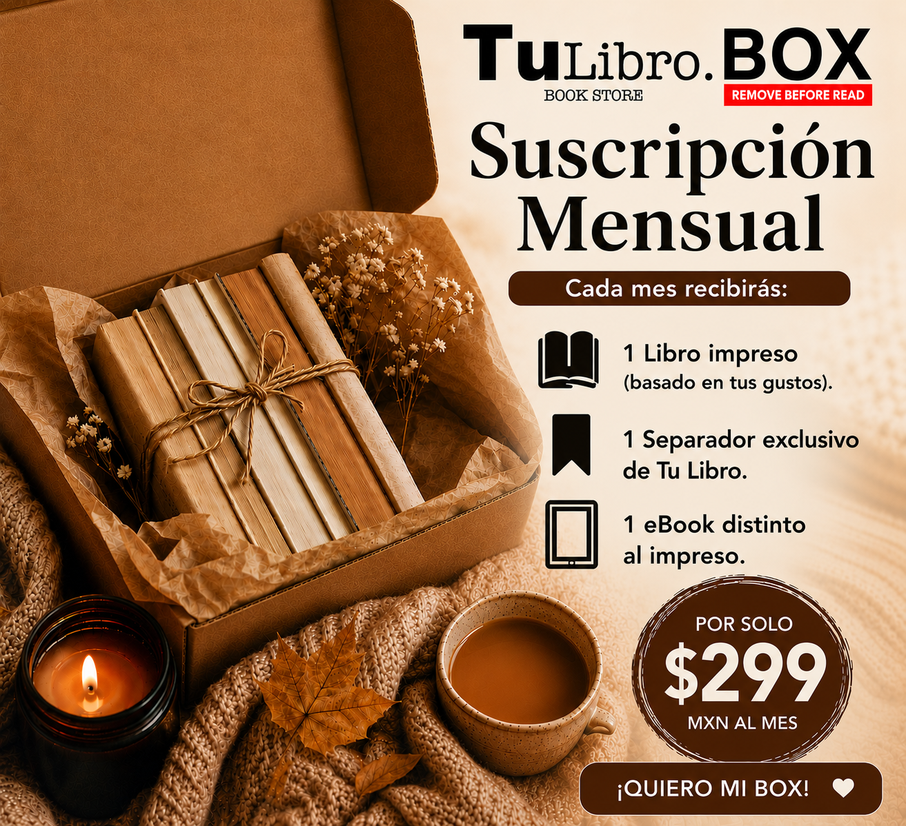 TuLibro Box — Suscripción Mensual