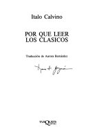 POR QUE LEER LOS CLASICOS