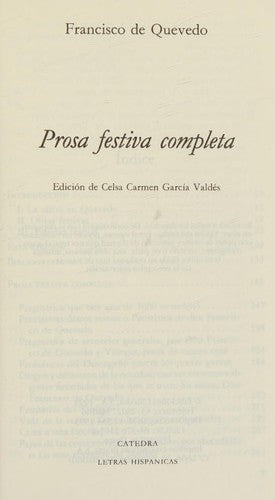 Prosa festiva completa