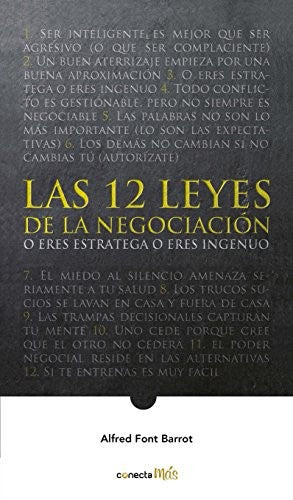 Las 12 leyes de la negociación [Paperback] Font Barrot, Alfred