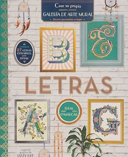 Para colorear adultos. Galería de arte mural: Letras coloring book Dee, Lizzt