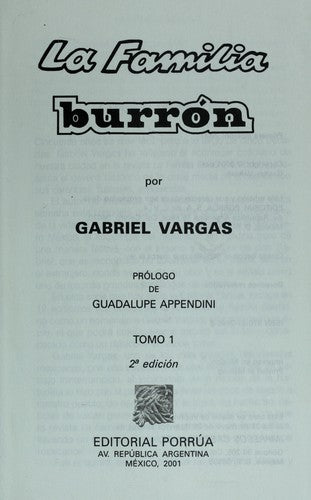 La Familia Burron 4 (portada puede variar) [Hardcover] Gabriel Vargas and Editorial Porrúa S.A. de C.V.