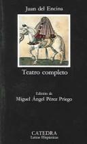 Teatro completo [Paperback] Encina, Juan del