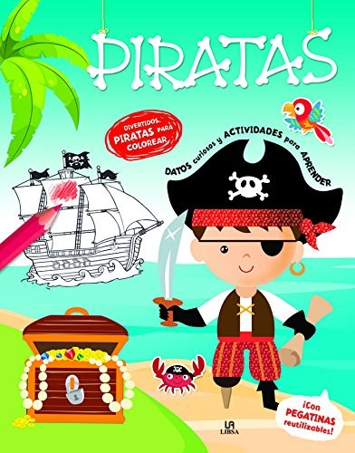 Piratas: gran coloreable