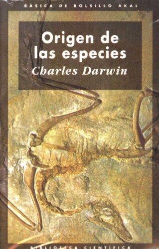 Origen de las especies [Paperback] Darwin, Charles