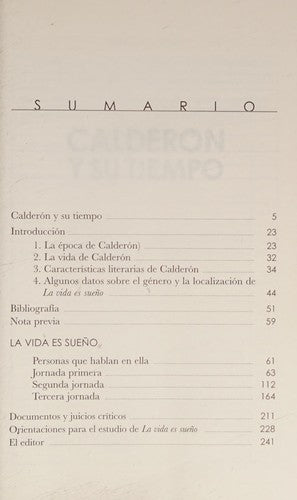 La Vida Es Sueño [Paperback] Calderón de la Barca, Pedro