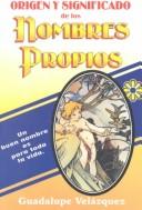 Origen y significado de los nombres propios