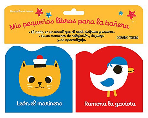 Mis pequeños libros para la tina 2 (Paquete con dos libritos con sonido) Cosneau, Geraldine and Cosneau, Géraldine