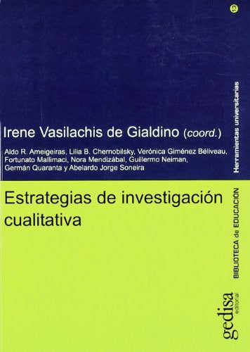 Estrategias de investigación cualitativa [Paperback] Vasilachis, Irene