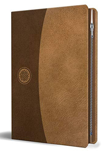 Biblia Reina Valera 1960 letra grande. Símil piel canela con cremallera [Bonded Leather] Reina Valera Revisada 1960