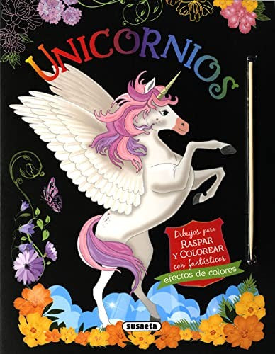 Unicornios. Dibujos para raspar y colorear Ediciones, Susaeta