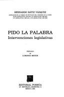 PIDO LA PALABRA. INTERVENCIONES LEGISLATIVAS