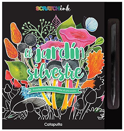 El Jardín Silvestre, postales para raspar y revelar el arte oculto