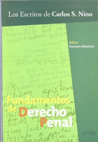 Fundamentos de Derecho Penal [Paperback] Santiago Nino, Carlos