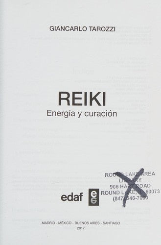 Reiki: Energía y curación [Paperback] Giancarlo Tarozzi