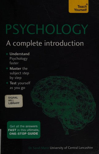 Teach Yourself Psychology: A Complete Introduction [Paperback] Mann, Sandi