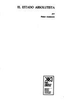 El estado absolutista [Paperback] Anderson, Perry