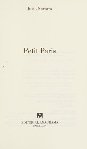 Petit Paris [Paperback] Navarro, Justo
