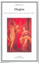 Elegias / Elegies [Paperback] Propercio