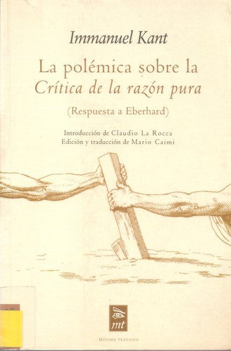 Polemica Sobre La Critica De [Paperback] Immanuel Kant