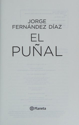 El puñal [Paperback] Jorge Fernández Díaz