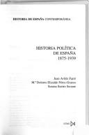 Historia política: 1875-1939 [Paperback] Varios Autores