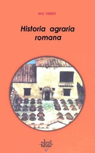 Historia agraria romana [Paperback] Weber, Max
