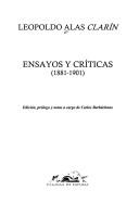 Ensayos Y Criticas (18810;Voces /Clasicas [Paperback] Leopoldo Alas Clarin