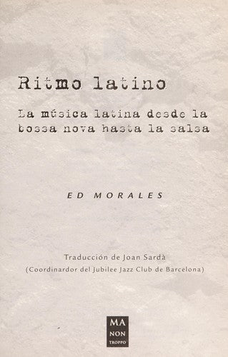 Ritmo Latino/ the Latin Beat [Paperback] Morales, Ed