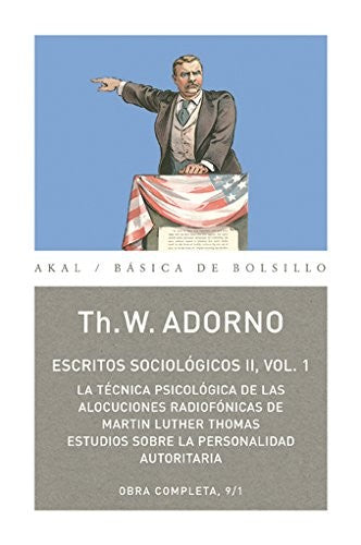 Escritos sociológicos II. Vol. 1 [Paperback] Adorno, Theodor W.