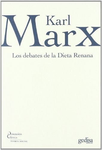 Los debates de la dieta Renana [Paperback] Marx, Karl
