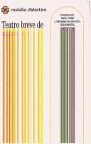 Teatro breve de los Siglos de Oro . (CASTALIA DIDACTICA. C/D.) [Paperback]