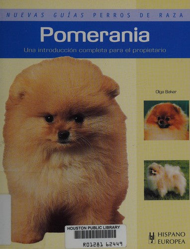 Pomerania/ Pomeranian [Paperback] Editorial Hispano Europea, S.A.