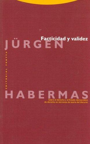 Facticidad Y Validez: Sobre El Derecho Y [Paperback] Jurgen Habermas