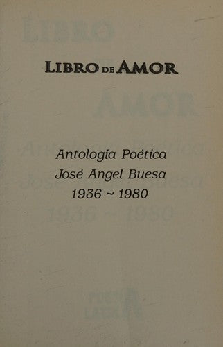 Libro de Amor [Paperback] Grijalbo